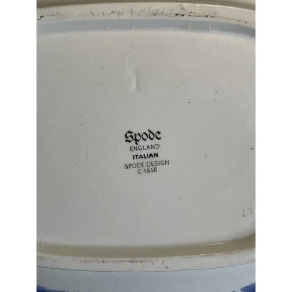 Vintage Spode Italian Blue Teapot 1980's England Estate - Picture 6 of 8